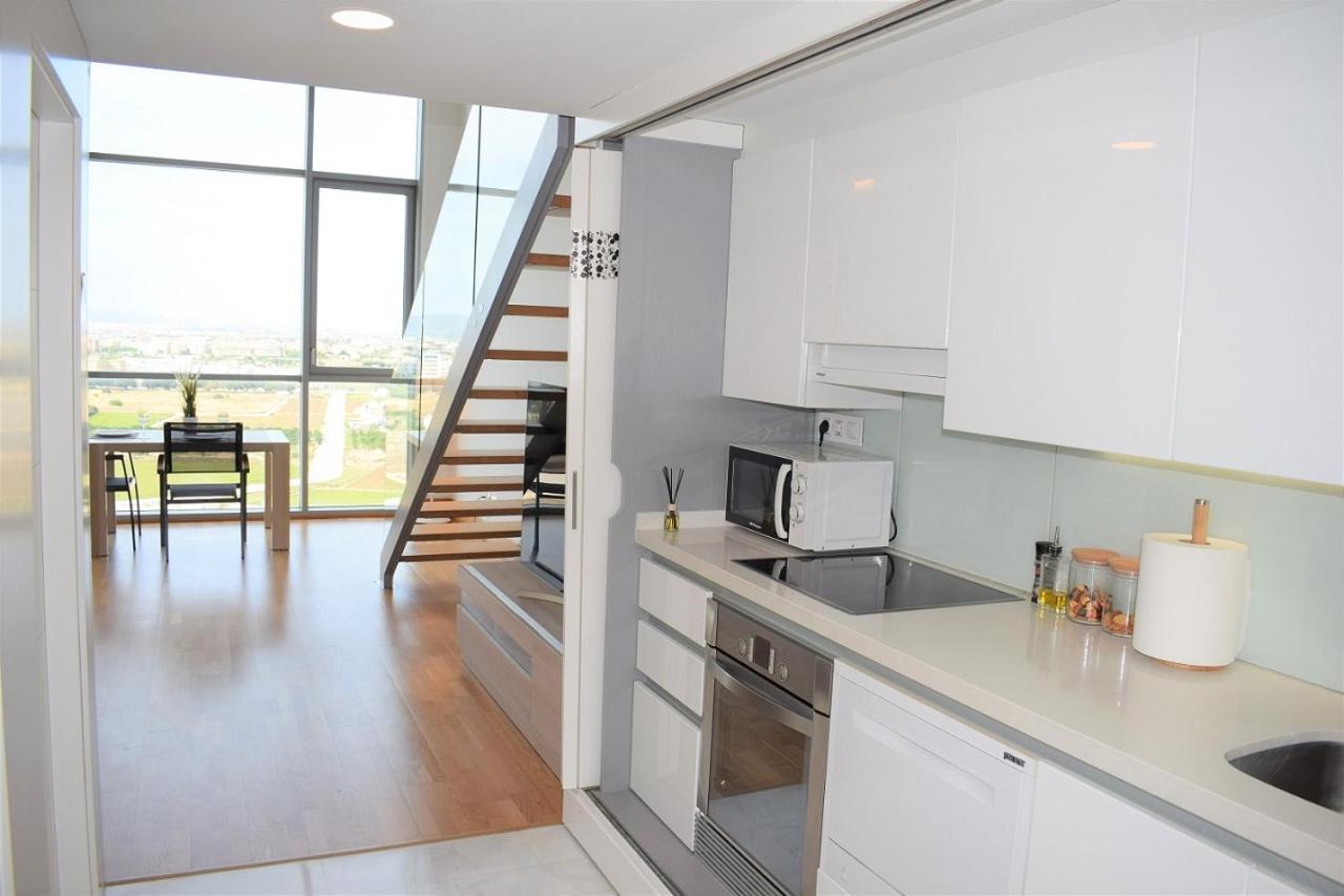 Ferienwohnung Duplex Loft Apartamento Con Parking Gratis Valencia Exterior foto