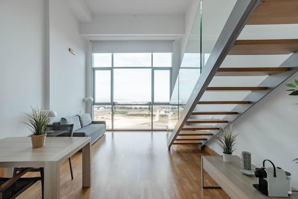 Ferienwohnung Duplex Loft Apartamento Con Parking Gratis Valencia Exterior foto
