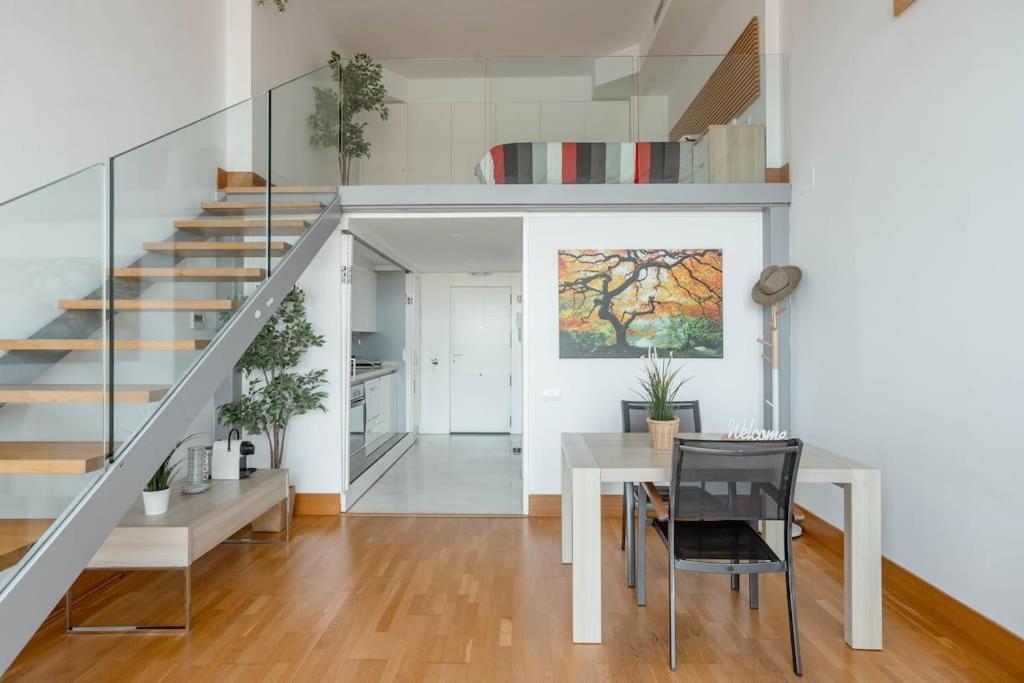 Ferienwohnung Duplex Loft Apartamento Con Parking Gratis Valencia Exterior foto